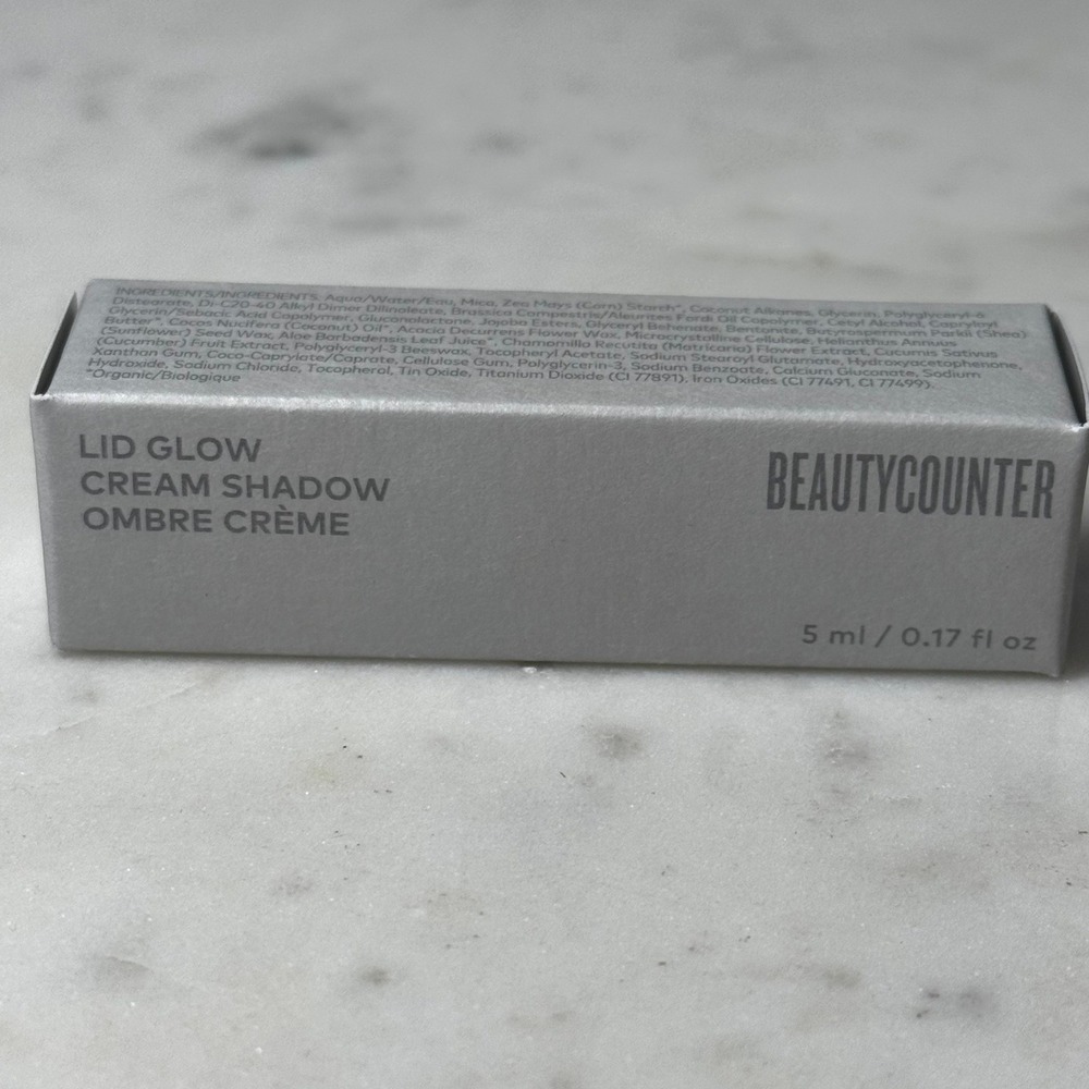 Beautycounter Lid Glow Cream Shadow Aura Soft Beige Shimmer 5ml New Clean Beauty